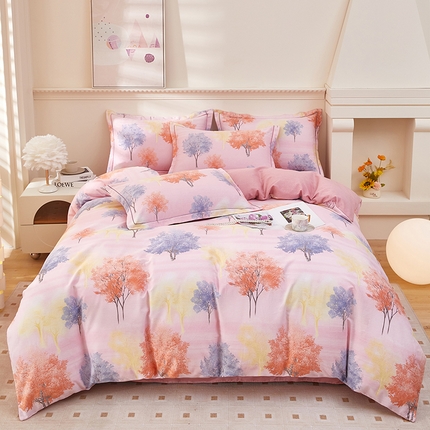 91家纺网 家纺一手货源 找家纺 （总）雲归梦 2023新款全棉AB版加厚四件套