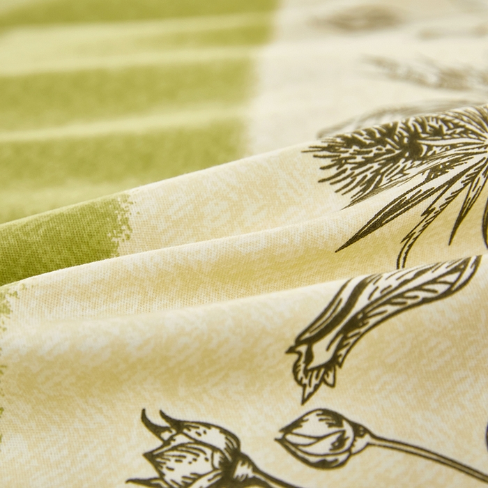 91家纺网 家纺一手货源 找家纺 雲归梦 2023新款全棉AB版加厚四件套 赫本 绿