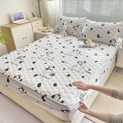 91家纺网 家纺一手货源 找家纺 （总）九亭家纺 2024新款A类抗菌全棉夹棉防水床笠