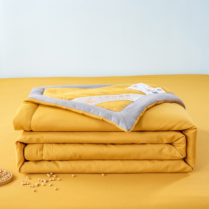 91家纺网 家纺一手货源 找家纺 （总）森林人 2024新款A类水洗棉大豆纤维夏被四件套夏凉被空调被