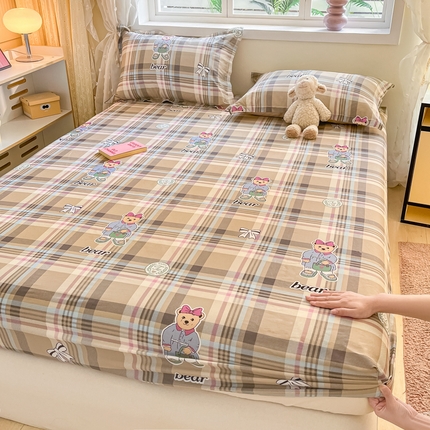 91家纺网 家纺一手货源 找家纺 （总）铭成家纺 2024新款新疆棉喷气印花小清新系列单床笠