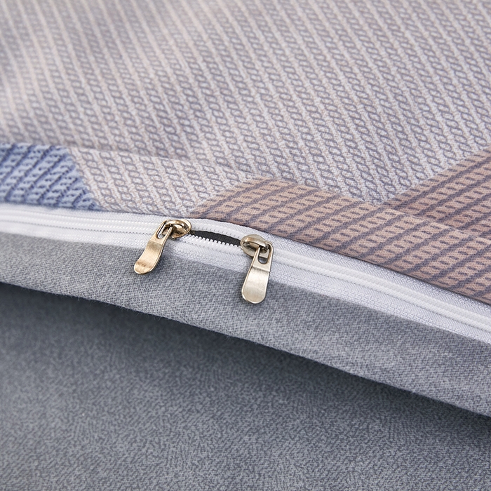 91家纺网 家纺一手货源 找家纺 雲归梦 2023新款全棉AB版加厚四件套 孟菲格 灰