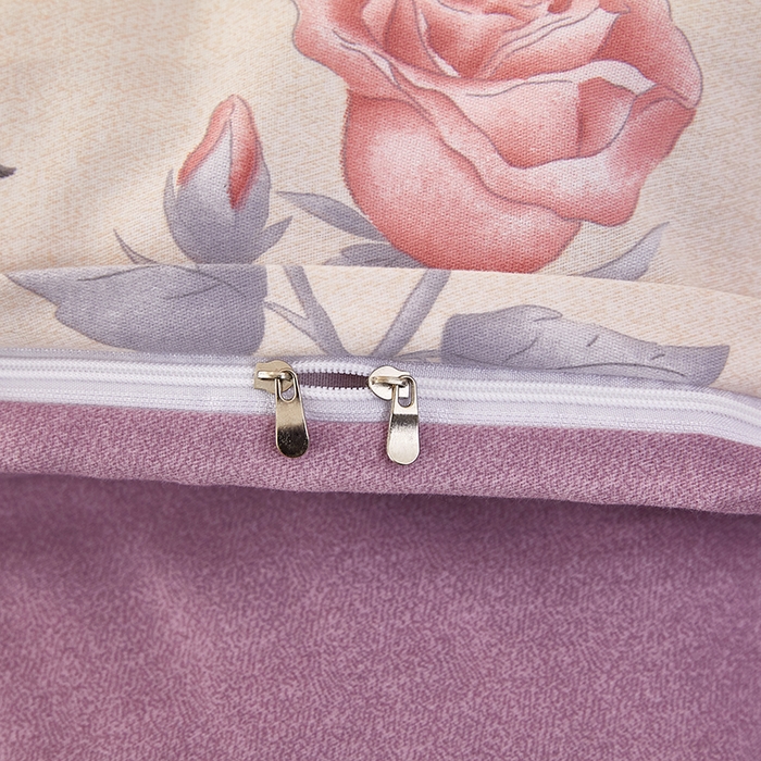 91家纺网 家纺一手货源 找家纺 雲归梦 2023新款全棉AB版加厚四件套 幸福玫瑰