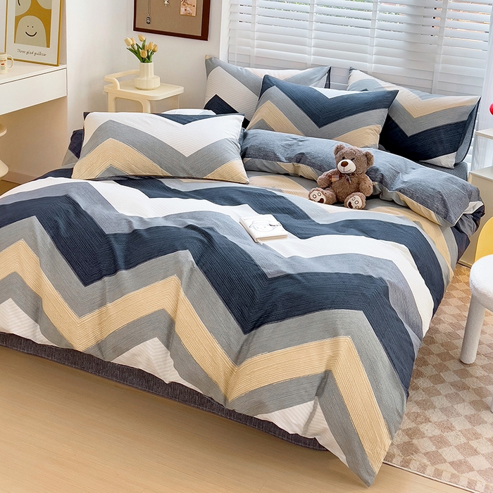 91家纺网 家纺一手货源 找家纺 西引力 2024新款全棉卡通印花单被套 文森特