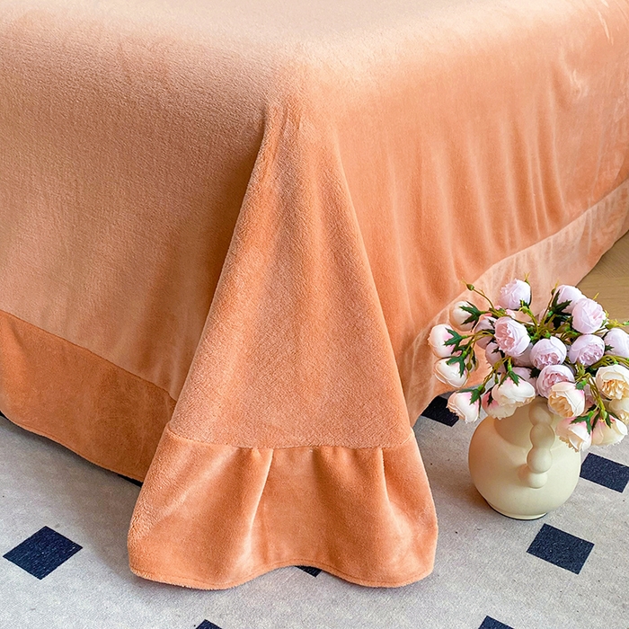 91家纺网 家纺一手货源 找家纺 可以家居 2024新款高克重全消光绣花四件套-潘多拉 爱玛橙