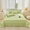 91家纺网 家纺一手货源 找家纺 宜凡家纺 2024新品全棉夹棉床盖三件套-心情 心情 抹茶绿