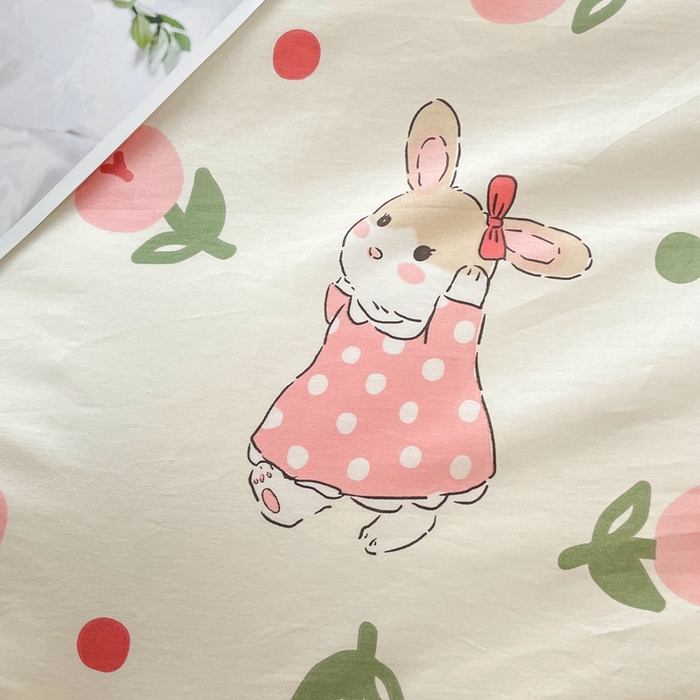 91家纺网 家纺一手货源 找家纺 翎盈家纺 2024新款纯棉13372印花单品被套 雨沫