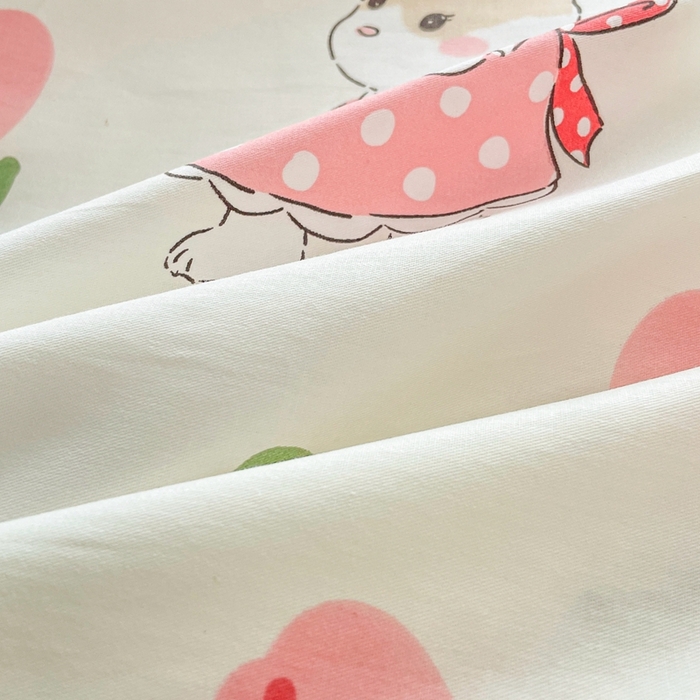 91家纺网 家纺一手货源 找家纺 翎盈家纺 2024新款纯棉13372印花单品被套 雨沫