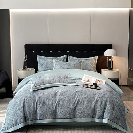 91家纺网 家纺一手货源 找家纺 （总）家居1号家纺 2024新款纯棉活性数码印花四件套-伊芙娜