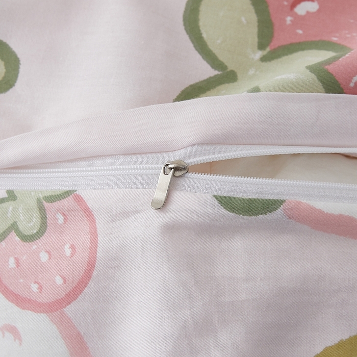 91家纺网 家纺一手货源 找家纺 翎盈家纺 2024新款纯棉喷气印花四件套-第一批 白巧甜心