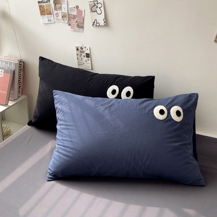 91家纺网 家纺一手货源 找家纺 （总）梦家居 2024新款全棉水洗棉四件套-大眼睛系列