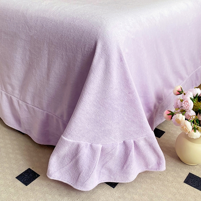 91家纺网 家纺一手货源 找家纺 可以家居 2024新款高克重全消光绣花四件套-潘多拉 蔷薇紫