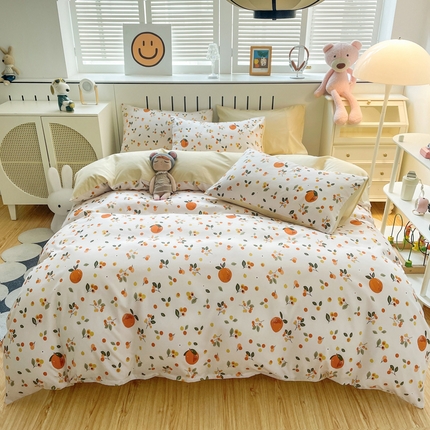 91家纺网 家纺一手货源 找家纺 （总）维娜斯 2024年新款亲肤棉水洗棉印花四件套