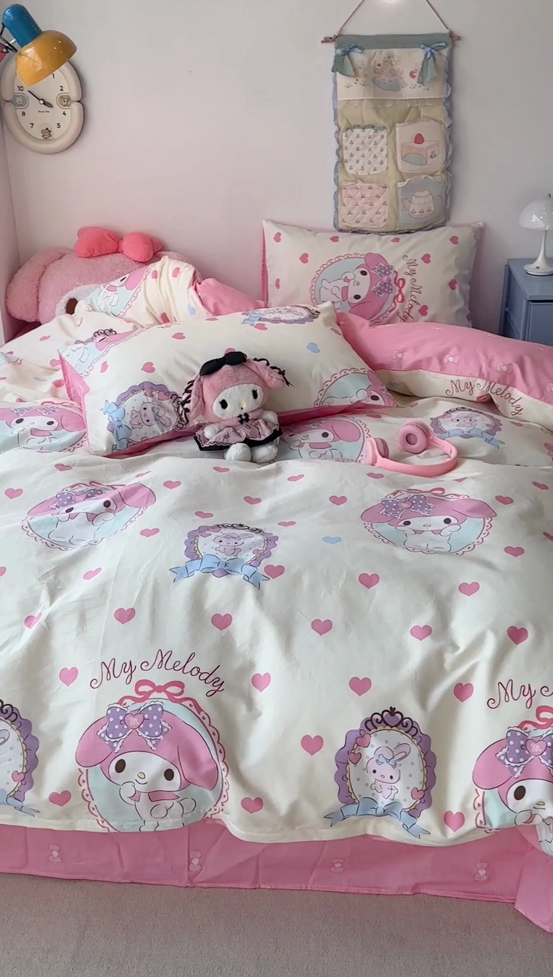 91家纺网 家纺一手货源 找家纺 昔可家纺 2024新款全棉印花四件套 粉心蒂蒂