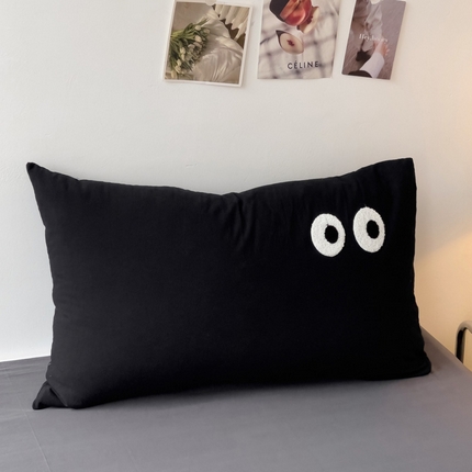 91家纺网 家纺一手货源 找家纺 （总）梦家居 2024新款全棉水洗棉单枕套-大眼睛系列