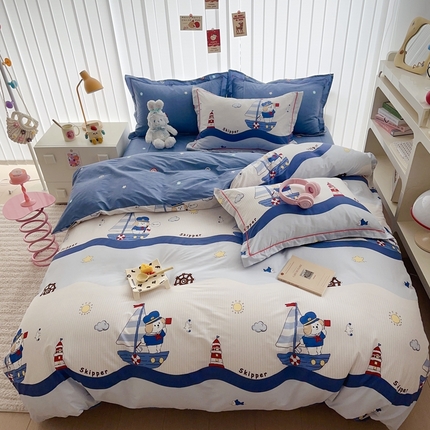 91家纺网 家纺一手货源 找家纺 （总）于果 2024新款全棉13370四件套（2）