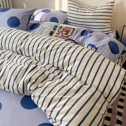 91家纺网 家纺一手货源 找家纺 （总）瑞莱 2024新款13372时尚博主ins风全棉印花四件套