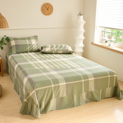 91家纺网 家纺一手货源 找家纺 （总）三沁家居 2024新款全棉水洗棉床单