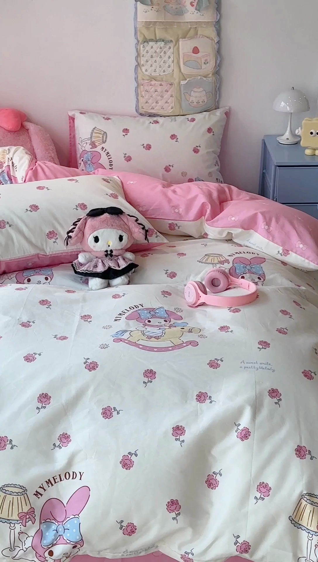 91家纺网 家纺一手货源 找家纺 昔可家纺 2024新款全棉印花四件套 小玫瑰美乐蒂