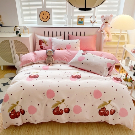 91家纺网 家纺一手货源 找家纺 （总）维娜斯 2024年新款亲肤棉水洗棉印花四件套