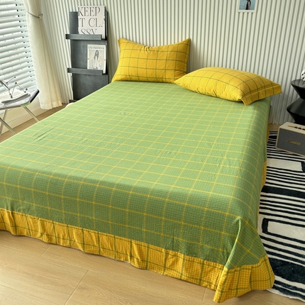 91家纺网 家纺一手货源 找家纺 （总）三沁家居 2024新款全棉水洗棉床单