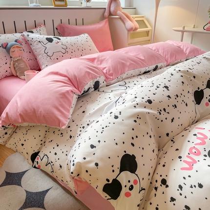 91家纺网 家纺一手货源 找家纺 （总）维娜斯 2024新款亲肤棉水洗棉印花单被套