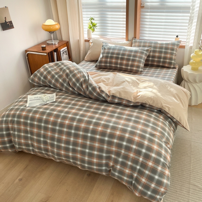 91家纺网 家纺一手货源 找家纺 启程家纺 2026新款全棉A类水洗棉多规格四件套单品-四件套 诺卡