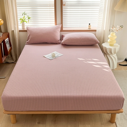 91家纺网 家纺一手货源 找家纺 （总）启程家纺 2026新款全棉A类水洗棉多规格四件套单品-单床笠