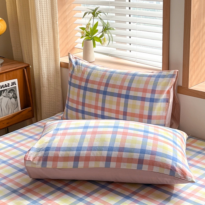 91家纺网 家纺一手货源 找家纺 （总）启程家纺 2026新款全棉A类水洗棉多规格四件套单品-单枕套