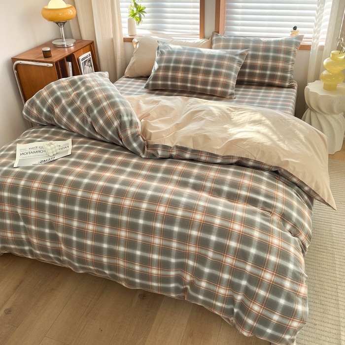 91家纺网 家纺一手货源 找家纺 启程家纺 2026新款全棉A类水洗棉多规格四件套单品-四件套 诺卡