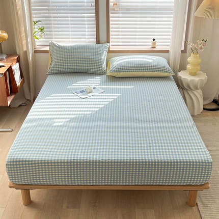 91家纺网 家纺一手货源 找家纺 （总）启程家纺 2026新款全棉A类水洗棉多规格四件套单品-单床笠