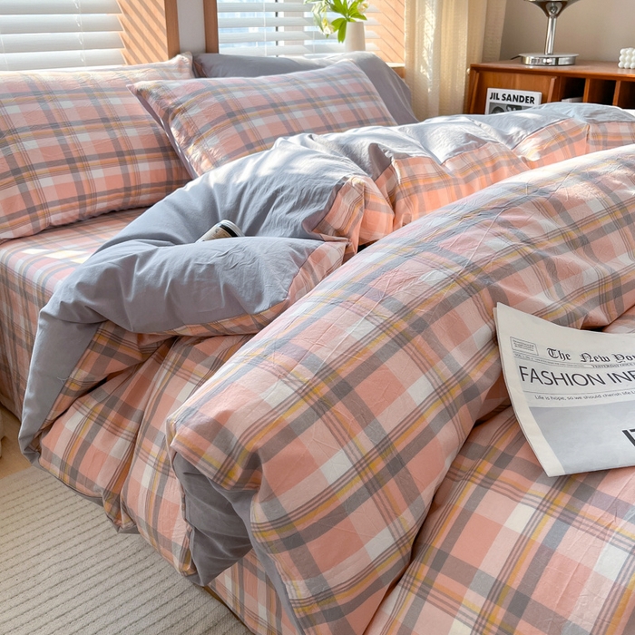 91家纺网 家纺一手货源 找家纺 启程家纺 2026新款全棉A类水洗棉多规格四件套单品-四件套 莫妮玉