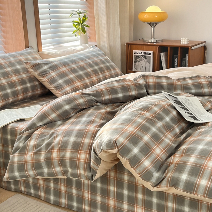 91家纺网 家纺一手货源 找家纺 启程家纺 2026新款全棉A类水洗棉多规格四件套单品-四件套 诺卡