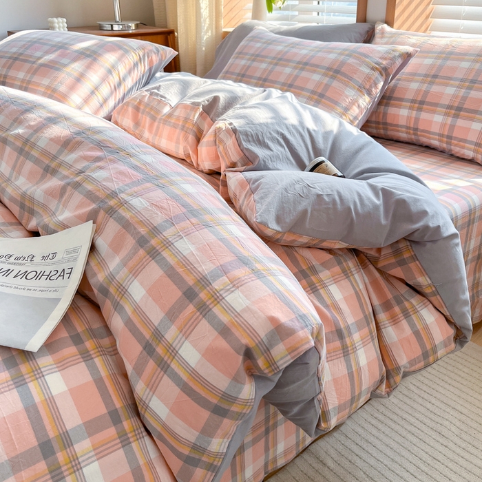 91家纺网 家纺一手货源 找家纺 启程家纺 2026新款全棉A类水洗棉多规格四件套单品-四件套 莫妮玉