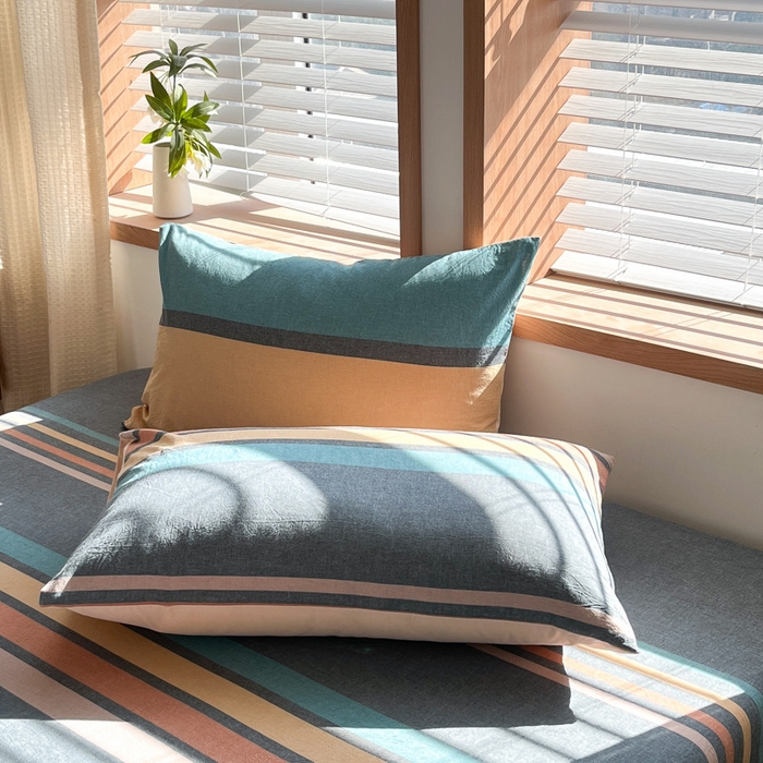 91家纺网 家纺一手货源 找家纺 （总）启程家纺 2026新款全棉A类水洗棉多规格四件套单品-单枕套