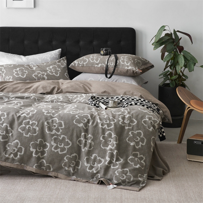 91家纺网 家纺一手货源 找家纺 安莱生活 2024新款双层纱大提花悠然纽扣宽边工艺款 悠然-浅灰