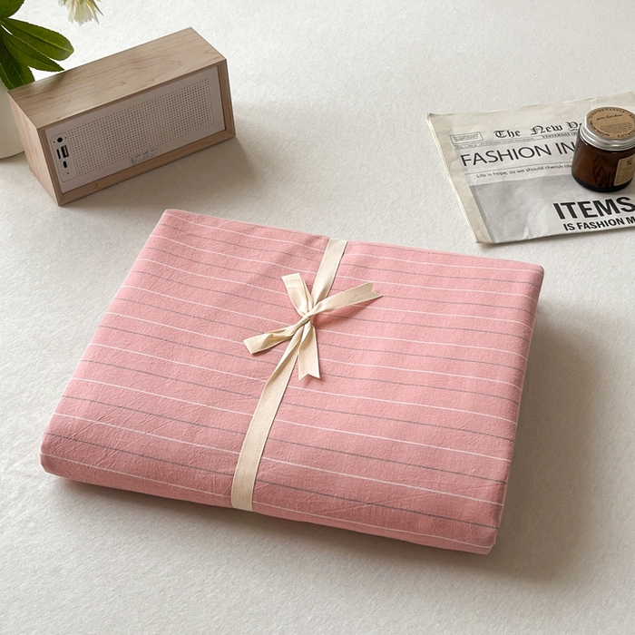 91家纺网 家纺一手货源 找家纺 启程家纺 2026新款全棉A类水洗棉多规格四件套单品-单被套 格林粉