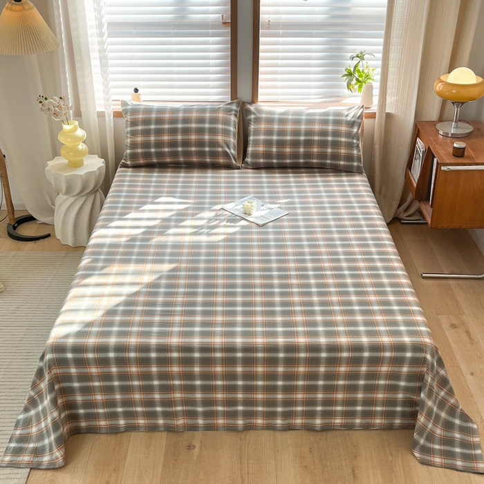 91家纺网 家纺一手货源 找家纺 （总）启程家纺 2026新款全棉A类水洗棉多规格四件套单品-单床单