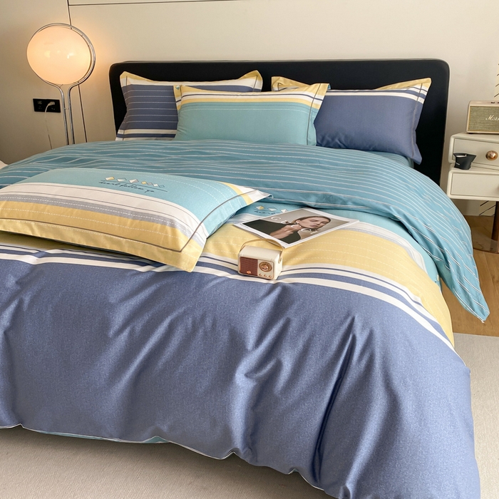 91家纺网 家纺一手货源 找家纺 格里芬家纺 2025新款全棉四件套13376纯棉印花四件套 卡纳