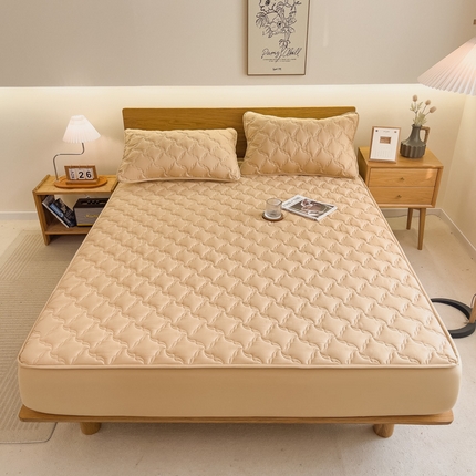 91家纺网 家纺一手货源 找家纺 席世家 2024新款40支全棉风车夹棉床笠 贝卡金