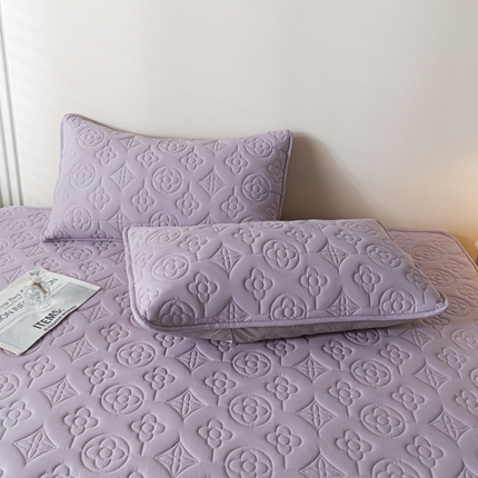 91家纺网 家纺一手货源 找家纺 久云居 2024新款全棉防水枕套 香芋紫