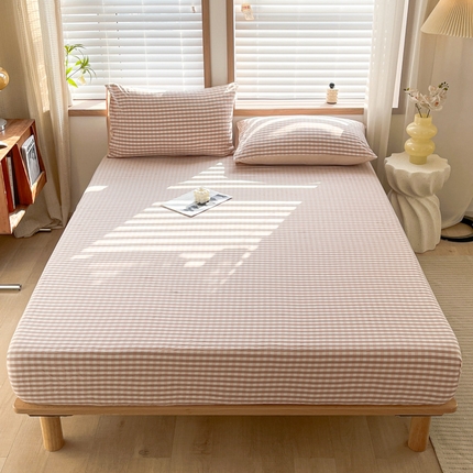 91家纺网 家纺一手货源 找家纺 （总）启程家纺 2026新款全棉A类水洗棉多规格四件套单品-单床笠