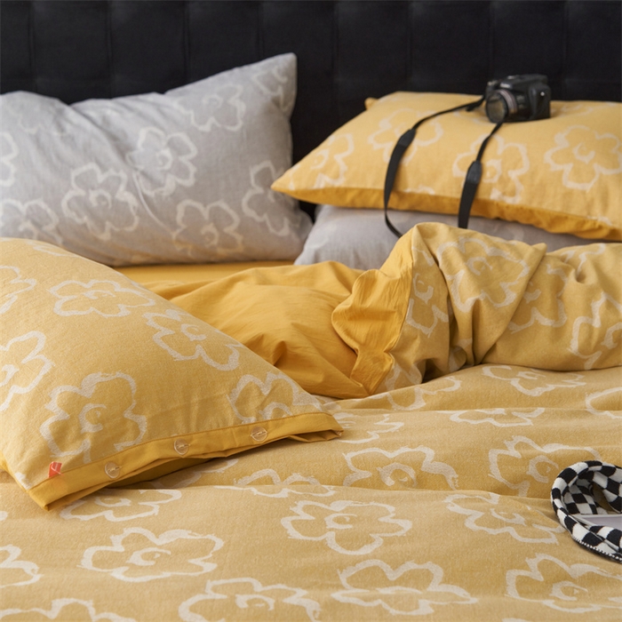 91家纺网 家纺一手货源 找家纺 （总）安莱生活 2024新款双层纱大提花悠然纽扣宽边工艺款