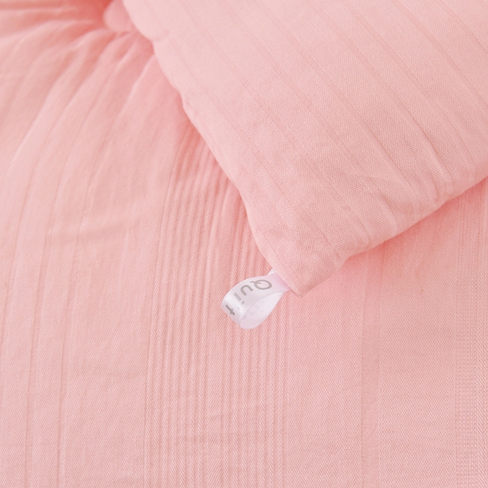 91家纺网 家纺一手货源 找家纺 启优家纺 2024新款全棉羽丝绒被子 粉色