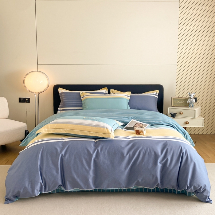 91家纺网 家纺一手货源 找家纺 格里芬家纺 2025新款全棉四件套13376纯棉印花四件套 卡纳