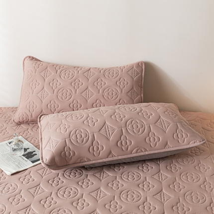 91家纺网 家纺一手货源 找家纺 久云居 2024新款全棉防水枕套 裸粉色