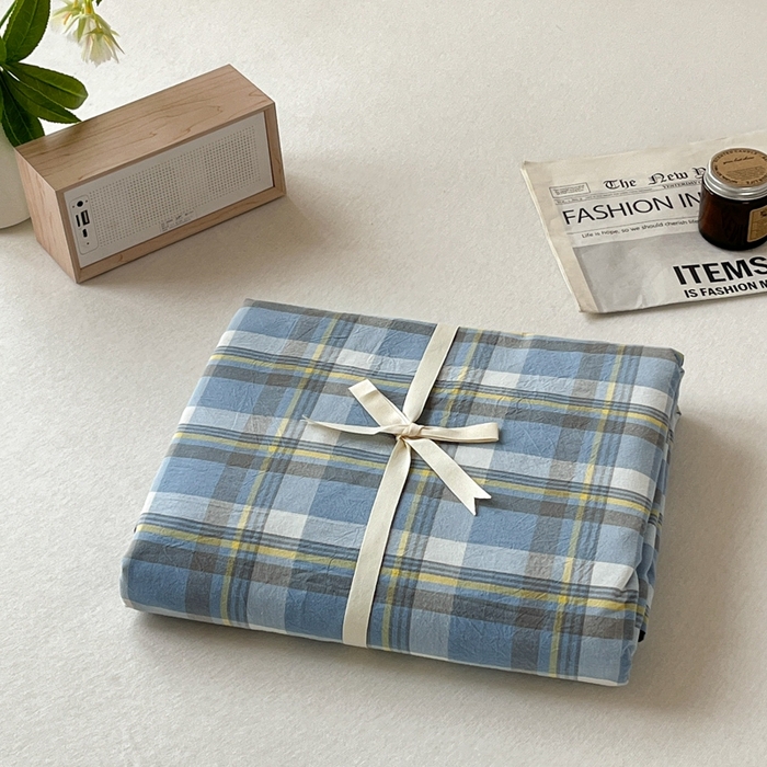 91家纺网 家纺一手货源 找家纺 启程家纺 2026新款全棉A类水洗棉多规格四件套单品-单被套 莫妮兰