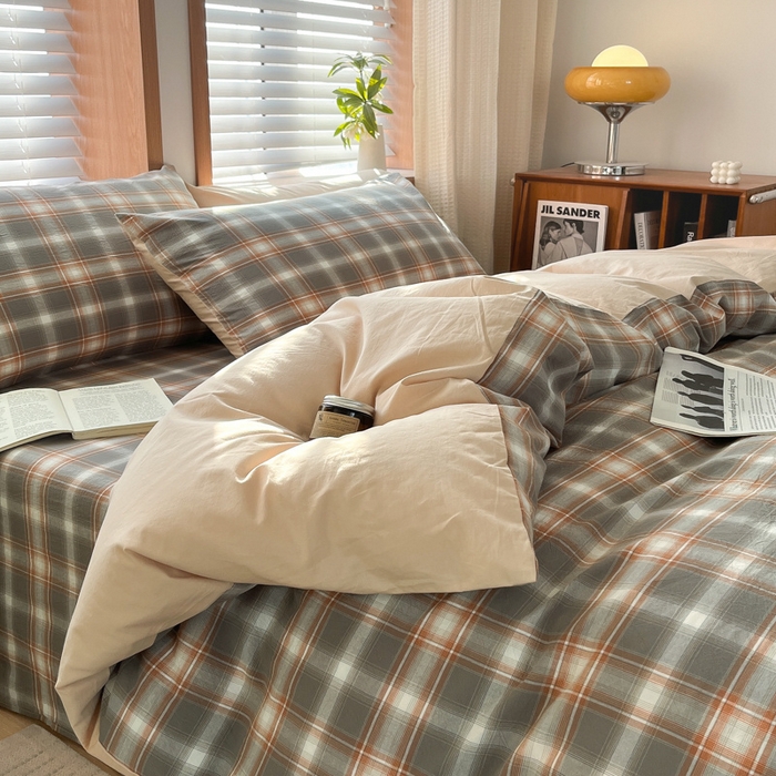 91家纺网 家纺一手货源 找家纺 启程家纺 2026新款全棉A类水洗棉多规格四件套单品-四件套 诺卡