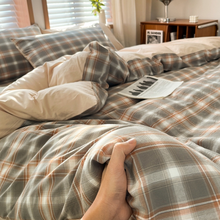 91家纺网 家纺一手货源 找家纺 启程家纺 2026新款全棉A类水洗棉多规格四件套单品-四件套 诺卡