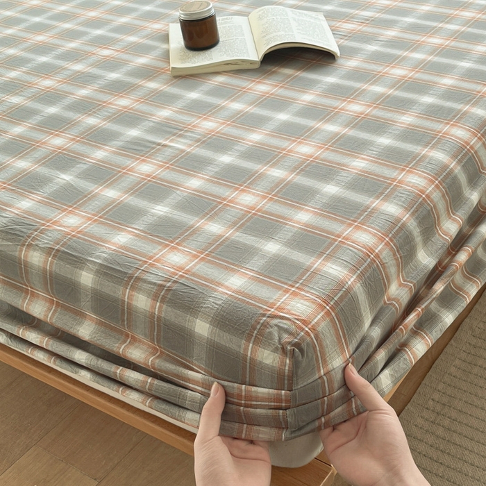 91家纺网 家纺一手货源 找家纺 （总）启程家纺 2026新款全棉A类水洗棉多规格四件套单品-单床笠